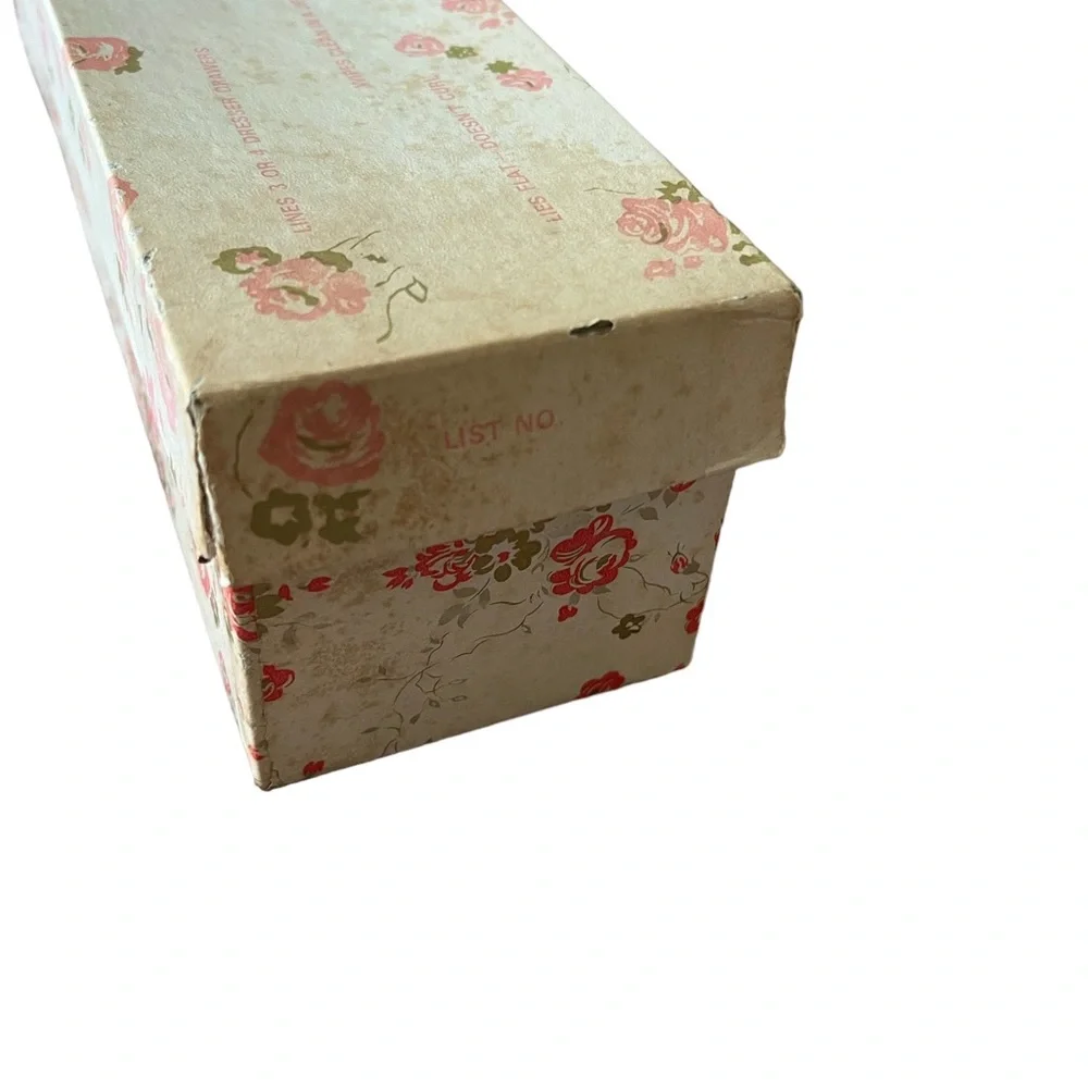 Vintage 2 ft. Yellow Bud Flower Print Plastic Cotton Scented Drawer Lining.